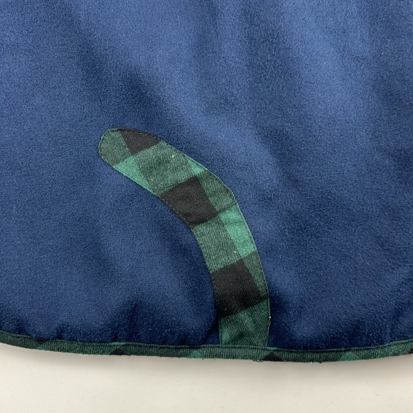 Lingchenyanyu Kitty Cat Cape Poncho With Plaid Trim Youth L/XL EUC Preppy. - Picture 10 of 13